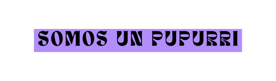 SOMOS UN PUPURRI